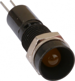 LED signal light, 28 V (DC), red, 10 mcd, Mounting Ø 8 mm, pitch 2.54 mm, LED number: 1