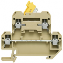 Isolating and measuring isolating terminal block, screw connection, 0.2-4.0 mm², 10 A, 6 kV, beige, 0687460000