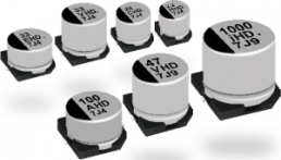 Electrolytic capacitor, 6800 µF, 10 V (DC), ±20 %, SMD, Ø 18 mm