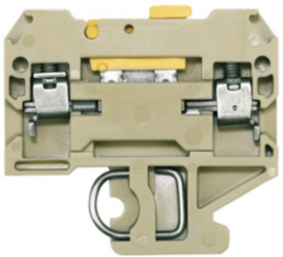 Isolating and measuring isolating terminal block, screw connection, 0.5-4.0 mm², 10 A, 6 kV, beige, 0412160000