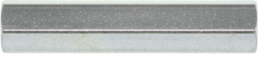 Hexagonal spacer bolt, Internal/Internal Thread, M3/M3, 25 mm, brass