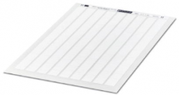 Polyester Label, (L x W) 18 x 6 mm, white, Sheet with 396 pcs