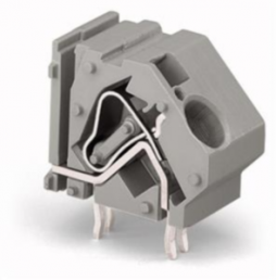 PCB terminal, 1 pole, pitch 20 mm, AWG 24-6, 76 A, cage clamp, light gray, 745-883/006-000