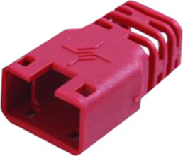 Bend protection grommet, cable Ø 6 mm, without detent lever protection, L 22.35 mm, plastic, red