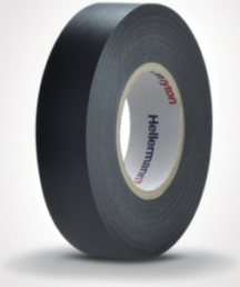 Insulation tape, 19 x 0.2 mm, PVC, black, 20 m, 710-10300