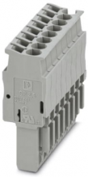 Plug, spring balancer connection, 0.08-4.0 mm², 8 pole, 24 A, 6 kV, gray, 3040326