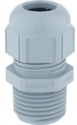 Cable gland, 1/2NPT, 24 mm, Clamping range 5 to 12 mm, IP68, silver gray, 53016630