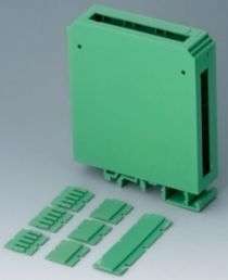 Polyamide DIN rail enclosure, (L x W x H) 90 x 22.5 x 82 mm, green, B6721521
