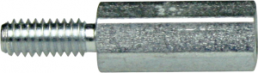 Hexagonal spacer bolt, External/Internal Thread, M4/M4, 10 mm, steel