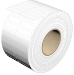 Polyester Label, (L x W) 25.9 x 7.1 mm, white, Roll with 1 pcs