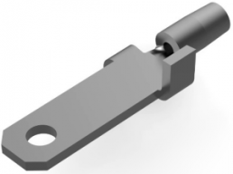 Faston plug, 2.79 x 0.51 mm, L 12.32 mm, uninsulated, straight, 61968-1