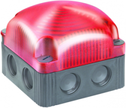 LED double flashing light, red, 115-230 VAC, IP67