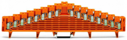 8-level potential terminal, spring-clamp connection, 0.08-1.5 mm², 1 pole, 18 A, 4 kV, orange, 727-126/002-000