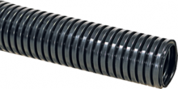 Corrugated hose, inside Ø 16.9 mm, outside Ø 21.2 mm, BR 40 mm, polyamide, black