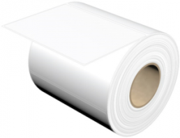 Polyester Label, (L x W) 101 x 74 mm, white, Roll with 500 pcs