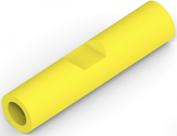 Butt connectorwith insulation, 0.12-0.4 mm², AWG 26 to 12, yellow, 15.75 mm