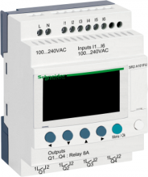 Compact smart relay Zelio Logic - 10 I O - 100..240 V AC - no clock - display