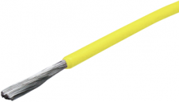 FEP-Stranded wire, high flexible, 0.5 mm², AWG 20, yellow, outer Ø 1.6 mm