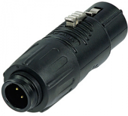 XLR adapter, Straight, 3, Plug interlock
