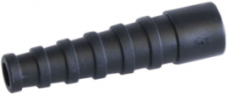 Bend protection grommet, cable Ø 4.6 to 5.4 mm, RG-58C/U, 0.6/2.8-4.7, L 44.5 mm, plastic, black