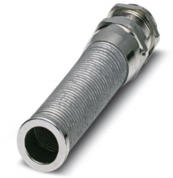 Cable gland with bend protection, M32, 36 mm, Clamping range 13 to 21 mm, IP68, silver, 1415184