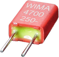 MKS film capacitor, 6.8 nF, ±5 %, 250 V (DC), PET, 2.5 mm, MKS0C016800B00KSSD
