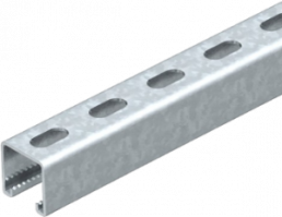 DIN rail, perforated, 41 mm, W 41 mm, steel, galvanized, 1122576