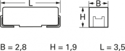 Talantum capacitor, SMD, B, 6.8 µF, 6.3 V, ±20 %, TAJB685M006R