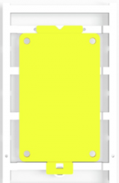 Polyamide Device marker, (L x W) 85 x 54 mm, yellow, 10 pcs