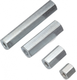 Hexagonal spacer bolt, Internal/Internal Thread, M3/M3, 25 mm, steel
