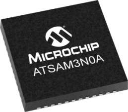 ARM Cortex M3 microcontroller, 32 bit, 48 MHz, VQFN-48, ATSAM3N0AA-MU