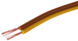 PVC Flat ribbon cable, disconnectable, 2 x 0.14 mm², yellow/brown