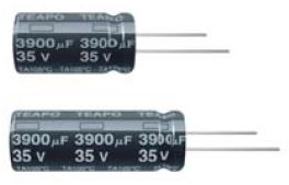 Electrolytic capacitor, 22 µF, 160 V (DC), ±20 %, radial, pitch 5 mm, Ø 10 mm