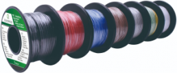 PVC-stranded wires kit, 0.5 mm², black/white/red/blue/brown/gray/green-yellow, outer Ø 2 mm