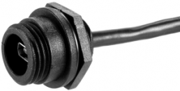 USB Adapter cable, mini USB plug type AB to crimp connector 6 pole, 108 mm, black