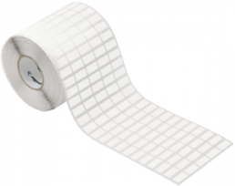 Cotton fabric Label, (L x W) 18 x 9 mm, white, Roll with 10000 pcs