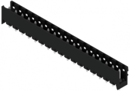 Pin header, 18 pole, pitch 5.08 mm, straight, black, 1148450000