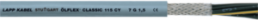 PVC control line ÖLFLEX CLASSIC 115 CY 25 G 0.75 mm², AWG 19, shielded, gray