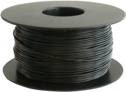 PVC-switching wire, Yv, 0.79 mm², black, outer Ø 1.8 mm
