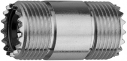 Coaxial adapter, 50 Ω, UHF socket to UHF socket, straight, 100024347