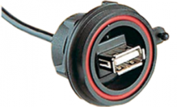 USB-A connector (IP 68), front-panel mounting, approx. 132 mm cable, PX0843/A