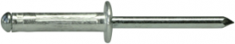 Blind rivet DIN 7337 L 6.0, D 2.4 to 2.5 mm, aluminum alloy, M 1.5 to 3.5 mm