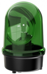 LED rotating mirror light, Ø 142 mm, green, 24 V AC/DC, IP65