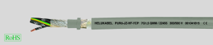 PUR control line PURö-JZ-HF-YCP 7 x 6.0 mm², AWG 10, shielded, gray