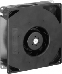 DC radial fan, 24 V, 220 x 220 x 56 mm, 209 m³/h, 66 dB, ball bearing, ebm-papst, RG 160-28/14 N