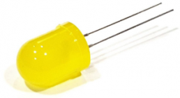 LED, THT, Ø 10 mm, yellow, 590 nm, 10 to 50 mcd, 60°, L-813YD