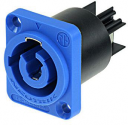 Plug, 3 pole, screw mounting, plug-in connection, blue, NAC3MPA-1