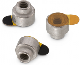 SMD spacer sleeve, internal thread, M2, 1.4 mm, steel