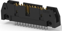 Pin header, 24 pole, 2 rows, pitch 2.54 mm, solder pin, pin header, tin-plated, 5102156-5