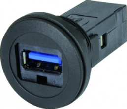 Feed through, USB socket type A 3.0 to USB socket type A 3.0, 09454521904